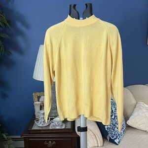 Vintage Maize Yellow Long Sleeve Sweater